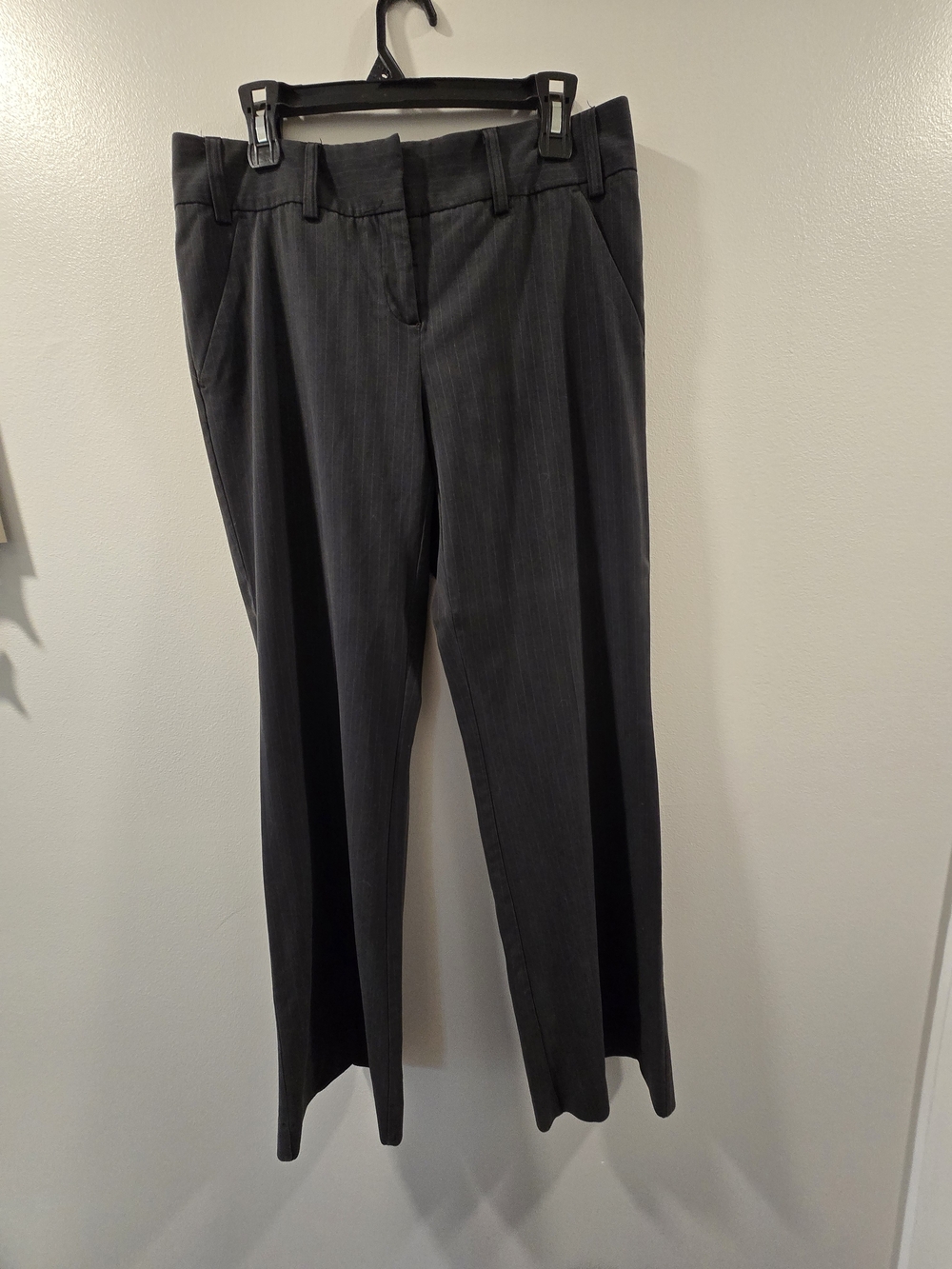 The Limited Charcoal Pinstripe Dress Trousers
